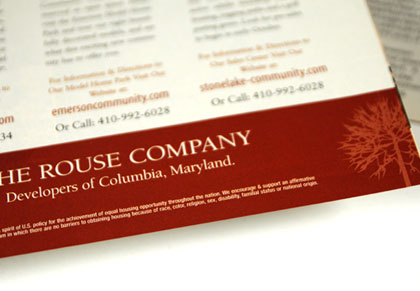 The Rouse Company print ad view 1