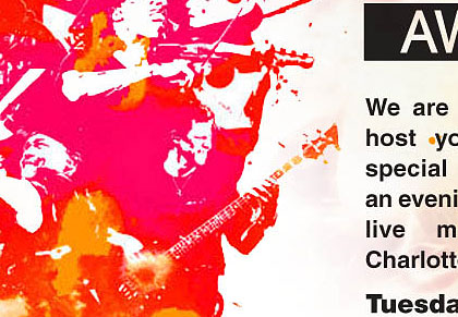 Dave Mathews Band Evite Sales Material view 1